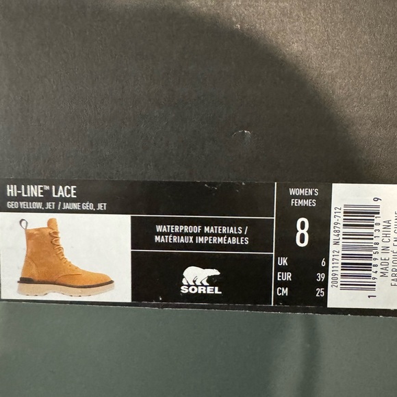 Sorel hi line lace boots size 8 - Picture 3 of 6